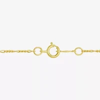 Womens 10K Gold 18 Inch Figaro Chain Necklace
