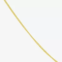 Womens 10K Gold 18 Inch Curb Chain Necklace