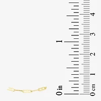 Womens 10K Gold 7.5 Inch Chain Bracelet
