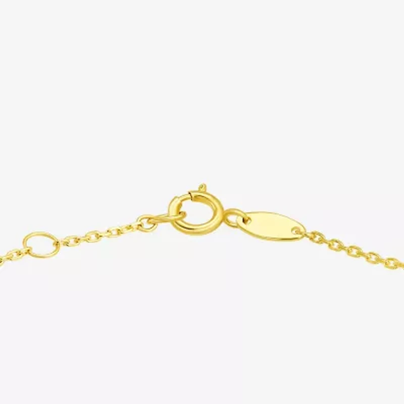 Womens 10K Gold Semisolid Chain Bracelet