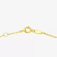 Womens 10K Gold Semisolid Chain Bracelet