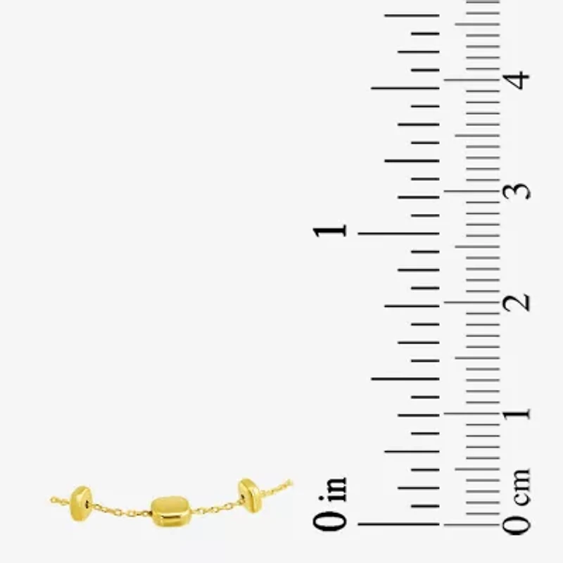 Womens 10K Gold Semisolid Chain Bracelet