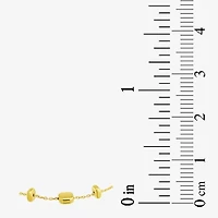 Womens 10K Gold Semisolid Chain Bracelet
