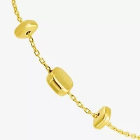Womens 10K Gold Semisolid Chain Bracelet