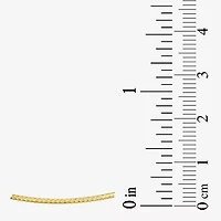 Made in Italy Womens 10K Gold 7.5 Inch Mesh Chain Bracelet