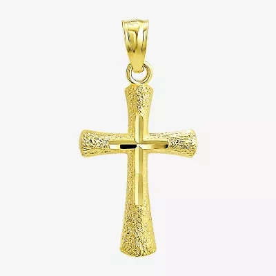Religious Jewelry Cross! Unisex Adult 10K Gold Cross Pendant