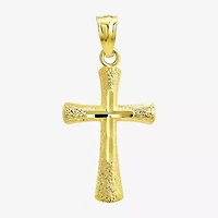 Religious Jewelry Cross! Unisex Adult 10K Gold Cross Pendant