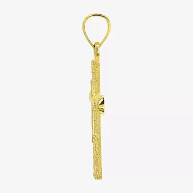 Religious Jewelry Cross! Unisex Adult 10K Gold Cross Pendant