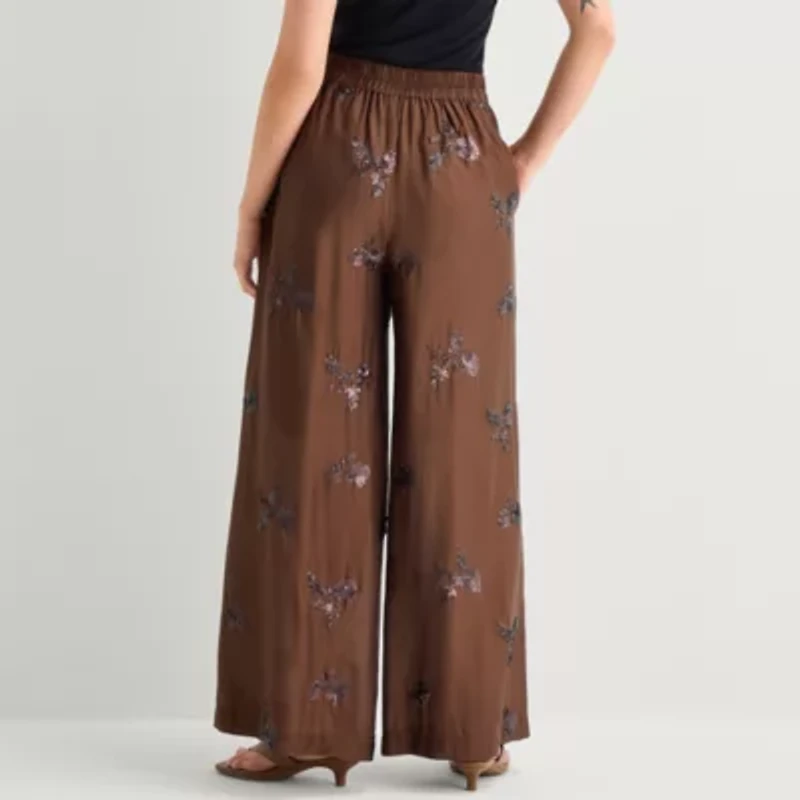 Worthington Womens High Rise Pull-On Pant