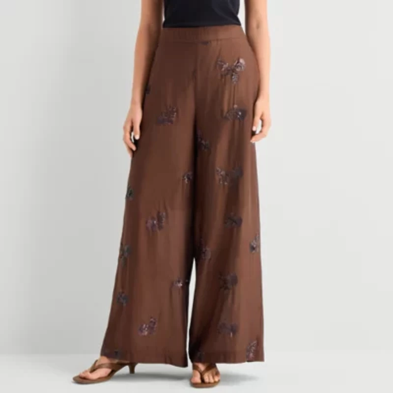 Worthington Womens High Rise Pull-On Pant