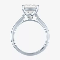 (G / Si1-Si2) Womens 3 CT. T.W. Lab Grown White Diamond Sterling Silver Engagement Ring