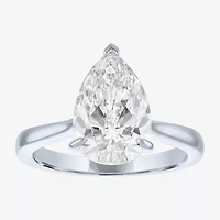 (G / Si1-Si2) Womens 3 CT. T.W. Lab Grown White Diamond Pear Engagement Ring