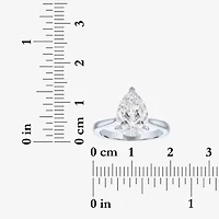 (G / Si1-Si2) Womens 3 CT. T.W. Lab Grown White Diamond Pear Engagement Ring