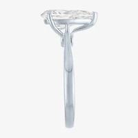 (G / Si1-Si2) Womens 3 CT. T.W. Lab Grown White Diamond Pear Engagement Ring