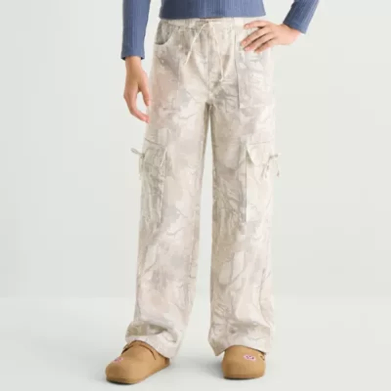 Vanilla Star Big Kid Girls Wide Leg Cargo Pant