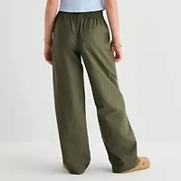 Thereabouts Little & Big Kid Girls Stretch Fabric Straight Cargo Pant