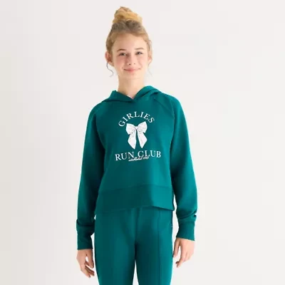 Xersion Little & Big Kid Girls Long Sleeve Active Hoodie