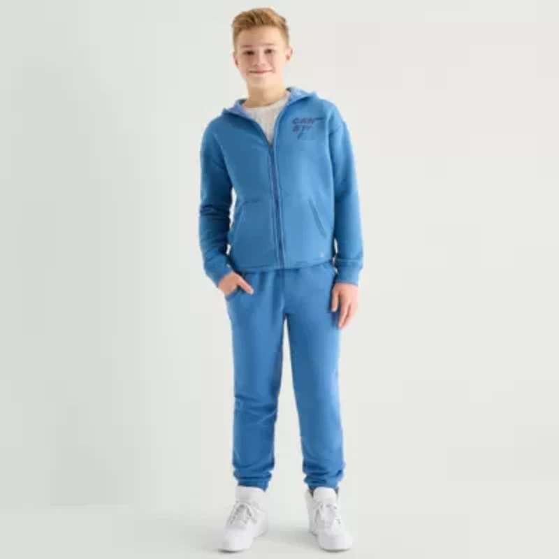 Xersion Little & Big Kid Boys Mid Rise Regular Fit Fleece Jogger Pant
