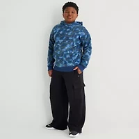 Xersion Little & Big Kid Boys Wide Leg Active Fleece Cargo Pant