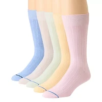 Stafford Casual Dress Cotton Mens 5 Pair Crew Socks