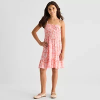 Thereabouts Little & Big Kid Girls Sleeveless Spaghetti Straps A-Line Dress