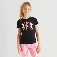 Xersion Little & Big Kid Girls Crew Neck Short Sleeve Regular Fit Graphic T-Shirt