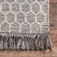 nuLoom Edris Tassel Hand Tufted Handmade Area Rug
