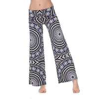 White Mark Womens Mid Rise Wide Leg Palazzo Pant