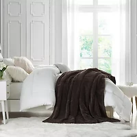 Swift Home Oversized 60" X 70" Ultra Fluffy High Pile Faux Fur Washable Midweight Throw