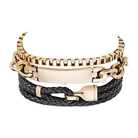 Mens 4-pc. Stainless Steel Bracelet Set