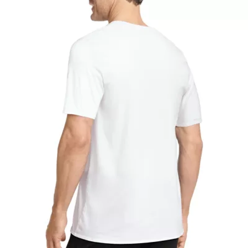 Jockey Tailored Essentials Mens 3 Pack Short Sleeve V Neck T-Shirt