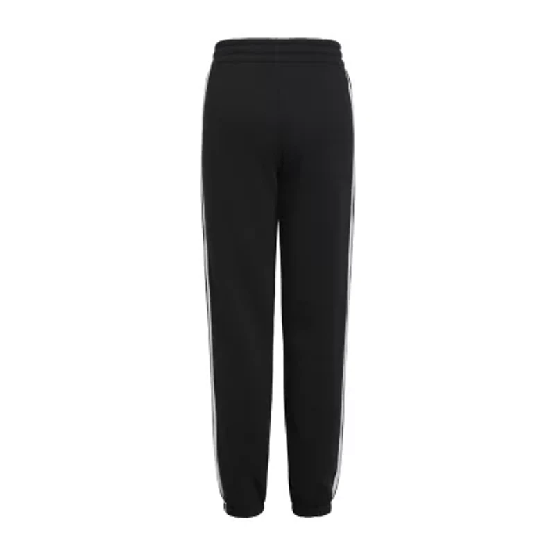 adidas Big Kid Girls Drawstring Waist Cuffed Mid Rise Regular Fit Fleece Jogger Pant