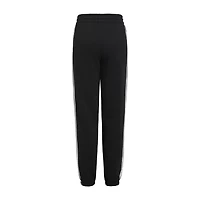adidas Big Kid Girls Drawstring Waist Cuffed Mid Rise Regular Fit Fleece Jogger Pant