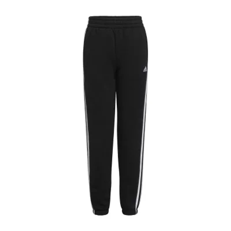 adidas Big Kid Girls Drawstring Waist Cuffed Mid Rise Regular Fit Fleece Jogger Pant
