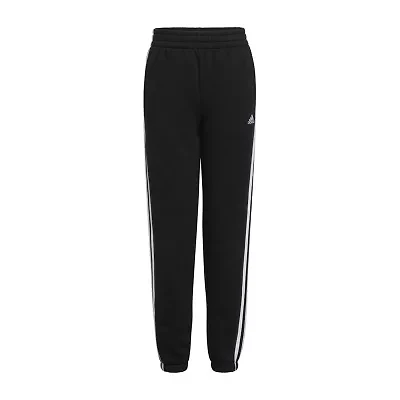 adidas Big Kid Girls Drawstring Waist Cuffed Mid Rise Regular Fit Fleece Jogger Pant
