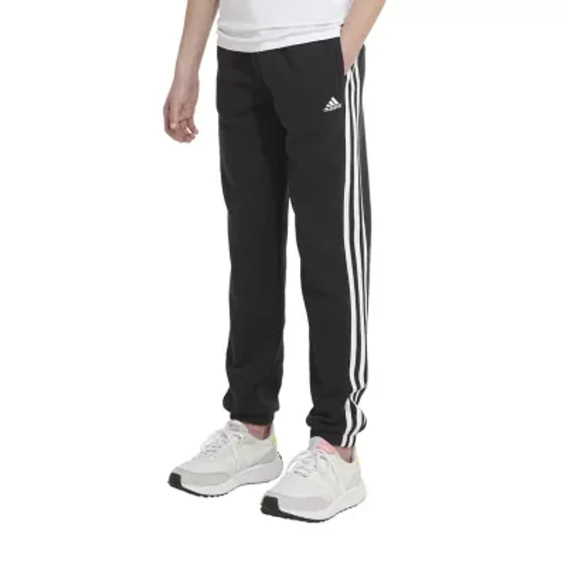 adidas Big Kid Girls Drawstring Waist Cuffed Mid Rise Regular Fit Fleece Jogger Pant