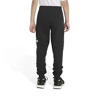 adidas Little Boys Cuffed Mid Rise Regular Fit Fleece Jogger Pant
