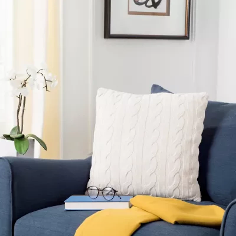 Safavieh Sweater Knit Square Throw Pillow
