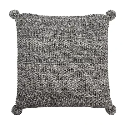 Safavieh Pom Pom Knit Square Throw Pillow