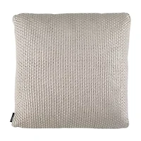 Safavieh Tickled Grey Knit Square Throw Pillow