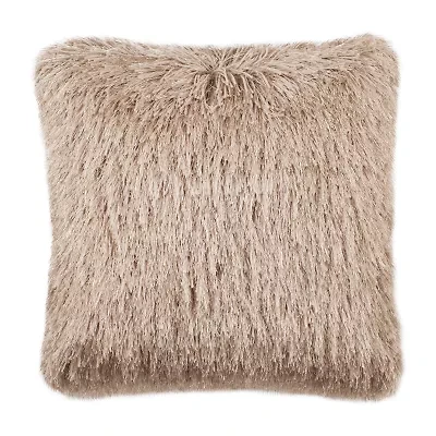 Safavieh Shag Modish Metallic Square Throw Pillow