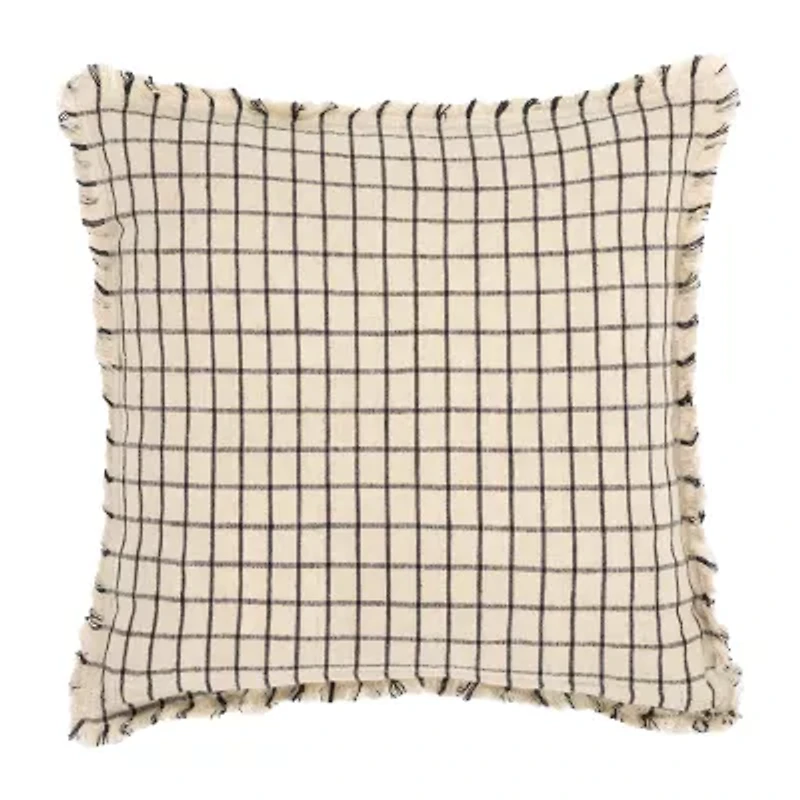 Safavieh Raie Linen Square Throw Pillow