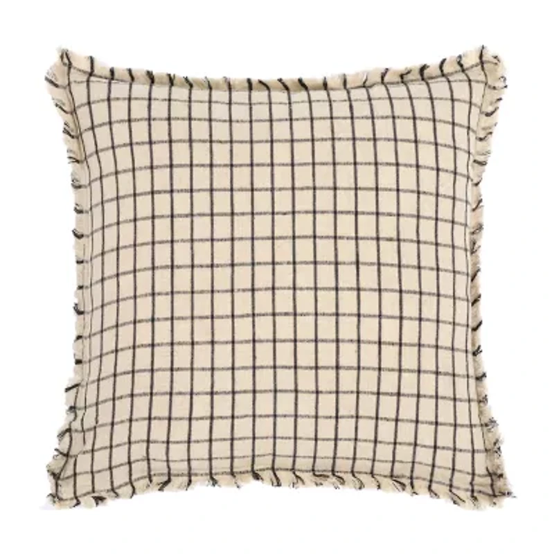 Safavieh Raie Linen Square Throw Pillow