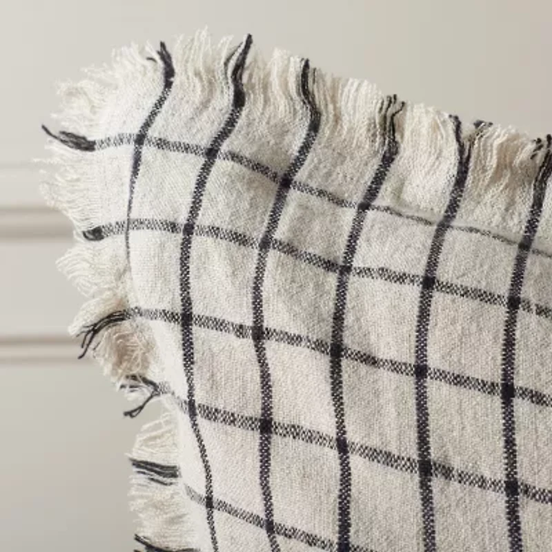 Safavieh Raie Linen Square Throw Pillow