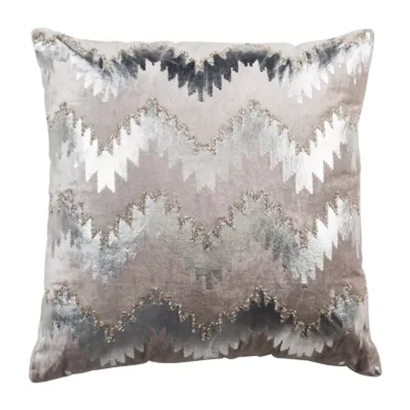Safavieh Sophia Flamestitch Square Throw Pillow