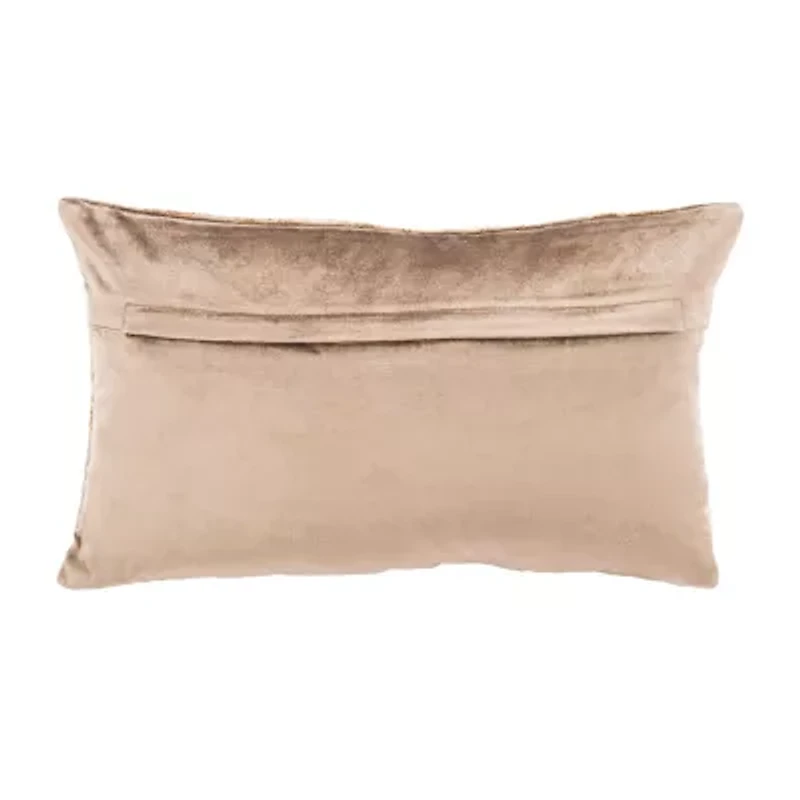 Safavieh Edmee Metallic Rectangular Throw Pillow