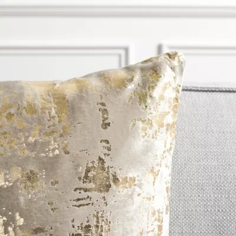 Safavieh Edmee Metallic Square Throw Pillow