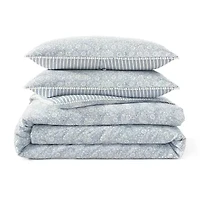 Peri Home Ikat Eyelet 3-pc. Midweight Down Alternative Comforter Set