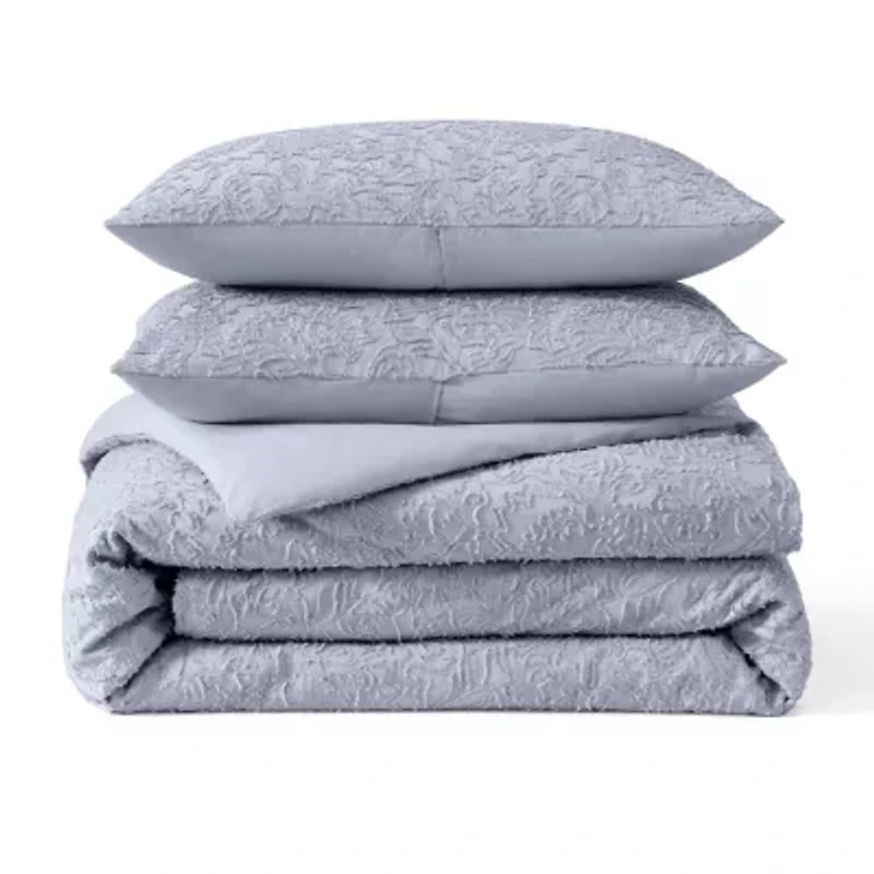 Peri Home Floral Cutwork 3-pc. Midweight Down Alternative Comforter Set