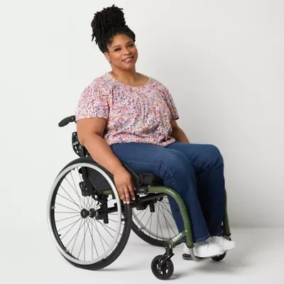 St. John's Bay Womens Plus Mid Rise Adaptive Bootcut Easy-on + Easy-off Jean